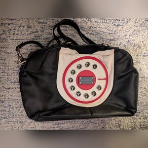 Kate Spade Black and White Dial Shoulder Bag